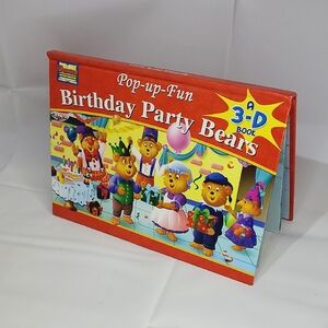 BOOK - Pop-Up-Fun Birthday Party Bears 3D Pop Up Book